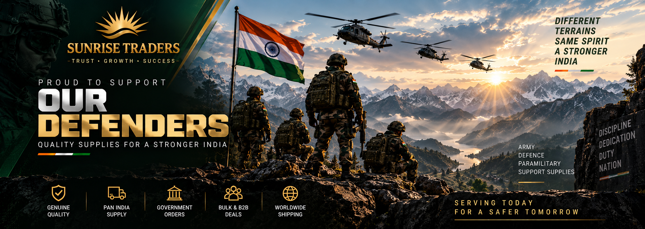 Sunrise Traders Tactical Gear Banner 3